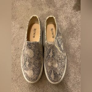Snake print sneakers